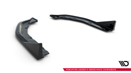 Heck Ansatz Flaps Diffusor V.5 passend für BMW M3 Limousine / Touring G80 / G81 schwarz Hochglanz