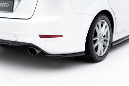 Heck Ansatz Flaps Diffusor passend für Ford Mondeo ST-Line Limousine Mk4 Facelift schwarz Hochglanz