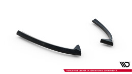 Heck Ansatz Flaps Diffusor passend für Ford Mondeo ST-Line Limousine Mk4 Facelift schwarz Hochglanz