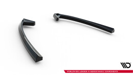 Heck Ansatz Flaps Diffusor passend für Ford Mondeo ST-Line Limousine Mk4 Facelift schwarz Hochglanz