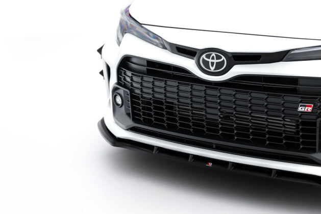 Cup Spoilerlippe Front Ansatz V.1 passend für Toyota GR Corolla Mk12 schwarz Hochglanz