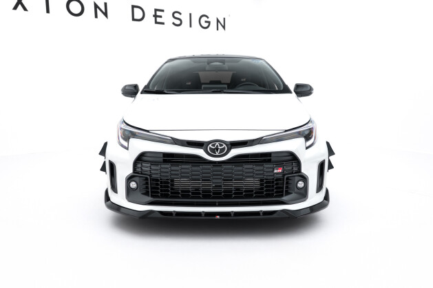 Cup Spoilerlippe Front Ansatz V.2 passend für Toyota GR Corolla Mk12 schwarz Hochglanz