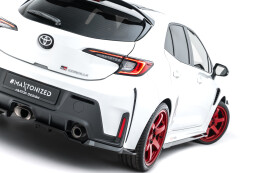 Heck Ansatz Flaps Diffusor V.1 passend für Toyota GR Corolla Mk12 schwarz Hochglanz