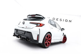 Heck Ansatz Flaps Diffusor V.1 passend für Toyota GR Corolla Mk12 schwarz Hochglanz
