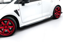 Street+ Seitenschweller Leisten V.2 passend für Toyota GR Corolla Mk12 schwarz Hochglanz