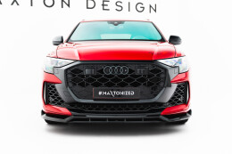 Cup Spoilerlippe Front Ansatz passend für Audi RSQ8 Mk1 Facelift schwarz Hochglanz