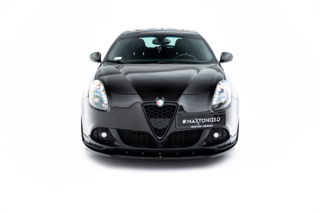 Cup Spoilerlippe Front Ansatz passend für Alfa Romeo Giulietta Zender schwarz Hochglanz