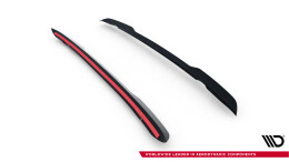Heck Spoiler Aufsatz Abrisskante passend für Peugeot Expert Mk3 schwarz Hochglanz