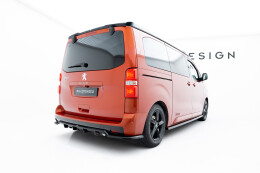 Street+ Mittlerer Diffusor RACE Heck Ansatz passend für Peugeot Expert Mk3 schwarz Hochglanz