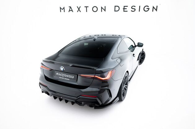Heck Ansatz Diffusor für BMW 4er M-Paket G22 / G23 / G22 Facelift / G23 Facelift schwarz Hochglanz