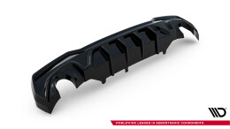Heck Ansatz Diffusor für BMW 4er M-Paket G22 / G23 / G22 Facelift / G23 Facelift schwarz Hochglanz