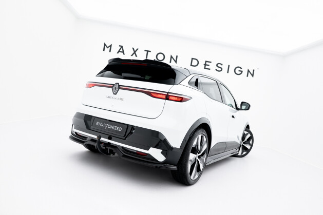 Heck Spoiler Aufsatz Abrisskante passend für Renault Megane E-Tech Electric Mk1 schwarz Hochglanz