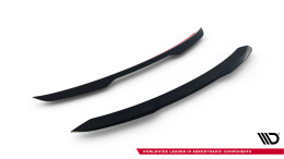 Heck Spoiler Aufsatz Abrisskante passend für Renault Megane E-Tech Electric Mk1 schwarz Hochglanz