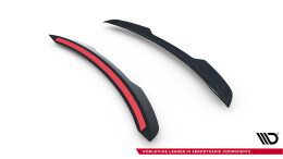 Heck Spoiler Aufsatz Abrisskante passend für Renault Megane E-Tech Electric Mk1 schwarz Hochglanz