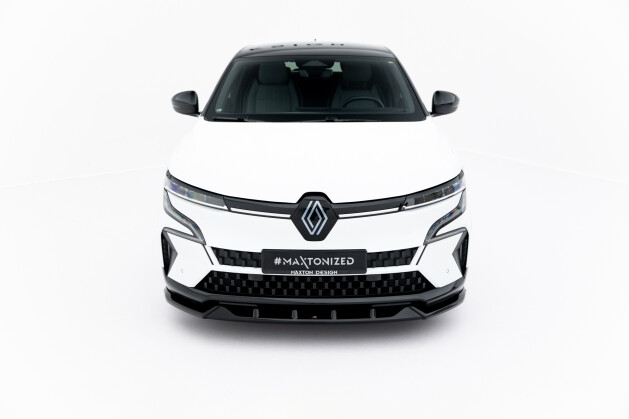 Cup Spoilerlippe Front Ansatz passend für Renault Megane E-Tech Electric Mk1 schwarz Hochglanz