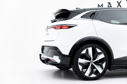 Mittlerer Cup Diffusor Heck Ansatz DTM Look passend für Renault Megane E-Tech Electric Mk1 schwarz Hochglanz
