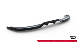 Mittlerer Cup Diffusor Heck Ansatz DTM Look passend für Renault Megane E-Tech Electric Mk1 schwarz Hochglanz