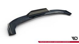 Mittlerer Cup Diffusor Heck Ansatz DTM Look passend für Renault Megane E-Tech Electric Mk1 schwarz Hochglanz