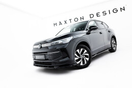 Cup Spoilerlippe Front Ansatz V.1 passend für VW Tiguan Mk3 schwarz Hochglanz
