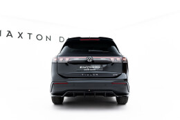 Mittlerer Cup Diffusor Heck Ansatz DTM Look passend für VW Tiguan Mk3 schwarz Hochglanz