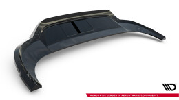 Mittlerer Cup Diffusor Heck Ansatz DTM Look passend für VW Tiguan Mk3 schwarz Hochglanz