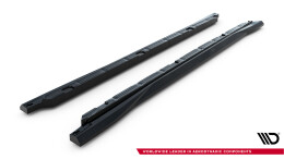 Street+ Seitenschweller Leisten passend für VW Tiguan Mk3 schwarz Hochglanz