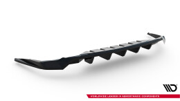 Mittlerer Cup Diffusor Heck Ansatz DTM Look passend für Lexus UX F-Sport Mk1 schwarz Hochglanz