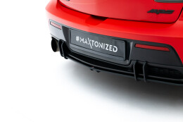 Street Pro Heckschürze Heck Ansatz Diffusor passend für Mazda 3 MPS Mk1 EU Version SCHWARZ-ROT