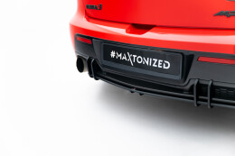 Street Pro Heckschürze Heck Ansatz Diffusor für Mazda 3 MPS Mk1 EU Version ROT
