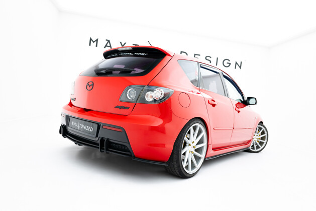 Street Pro Heck Ansatz Flaps Diffusor für Mazda 3 MPS Mk1 EU Version ROT