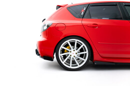 Street Pro Heck Ansatz Diffusor + Flaps passend für Mazda 3 MPS Mk1 EU Version SCHWARZ