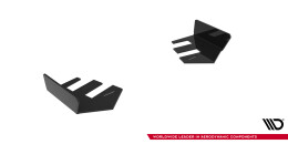 Hintere Seiten Flaps passend für Mazda 3 MPS Mk1 EU Version schwarz Hochglanz