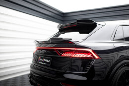 Unterer Heck Spoiler Aufsatz Abrisskante 3D passend für Audi RSQ8 Mk1 FL schwarz Hochglanz