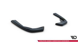 Heck Ansatz Flaps Diffusor passend für Mercedes-Benz C AMG-Line Limousine W205 schwarz Hochglanz