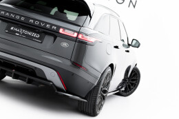 Street+ Mittlerer Diffusor RACE Heck Ansatz V.3 passend für Land Rover Range Rover Velar R-Dynamic Mk1 schwarz Hochglanz