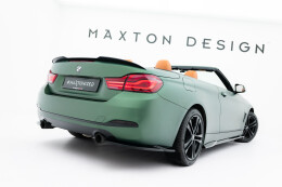 Heck Spoiler Aufsatz Abrisskante passend für BMW 4er Cabrio F33 schwarz Hochglanz