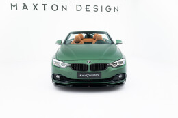 Cup Spoilerlippe Front Ansatz passend für BMW 4er Cabrio / Coupe F33 / F32 schwarz Hochglanz