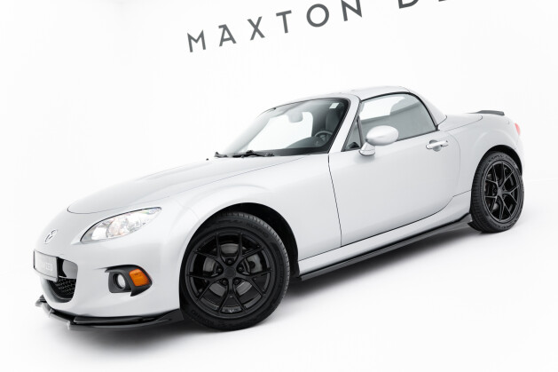 Seitenschweller Ansatz Cup Leisten passend für Mazda MX-5 Mk3 (NC) Facelift schwarz Hochglanz