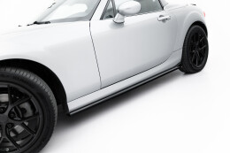 Seitenschweller Ansatz Cup Leisten passend für Mazda MX-5 Mk3 (NC) Facelift schwarz Hochglanz