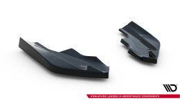 Street+ Heck Ansatz Flaps V.6 passend für VW Golf R Hatchback Mk8 FL schwarz Hochglanz