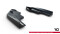 Heck Ansatz Flaps Diffusor V.6 passend für VW Golf R Mk8 Facelift schwarz Hochglanz