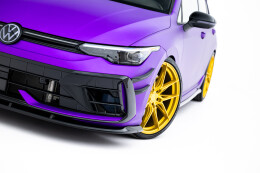 Cup Spoilerlippe Front Ansatz V.2 passend für VW Golf R Mk8 Facelift schwarz Hochglanz