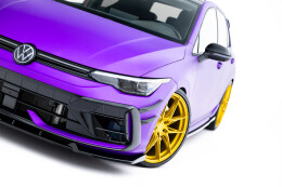 Cup Spoilerlippe Front Ansatz V.3 passend für VW Golf R Mk8 Facelift schwarz Hochglanz