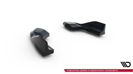 Heck Ansatz Flaps Diffusor V.7 passend für VW Golf R Mk8 / Mk8 Facelift schwarz Hochglanz