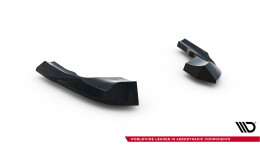 Heck Ansatz Flaps Diffusor V.8 für VW Golf R  Mk8 / Mk8 Facelift schwarz Hochglanz