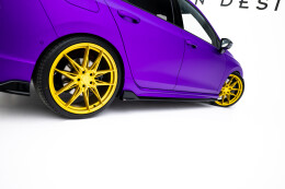 Seitenschweller Ansatz Cup Leisten passend für V.4 VW Golf R Mk8 / Mk8 Facelift schwarz Hochglanz