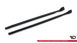 Seitenschweller Ansatz Cup Leisten passend für V.4 VW Golf R Mk8 / Mk8 Facelift schwarz Hochglanz
