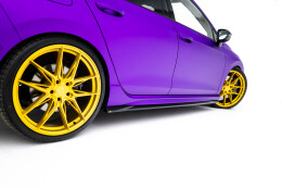 Seitenschweller Ansatz Cup Leisten für V.5 VW Golf R  Mk8 / Mk8 Facelift schwarz Hochglanz