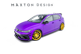 Seitenschweller Ansatz Cup Leisten für V.5 VW Golf R  Mk8 / Mk8 Facelift schwarz Hochglanz