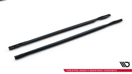 Seitenschweller Ansatz Cup Leisten für V.5 VW Golf R  Mk8 / Mk8 Facelift schwarz Hochglanz
